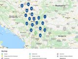 Mapa ustanova kulture u Srbiji